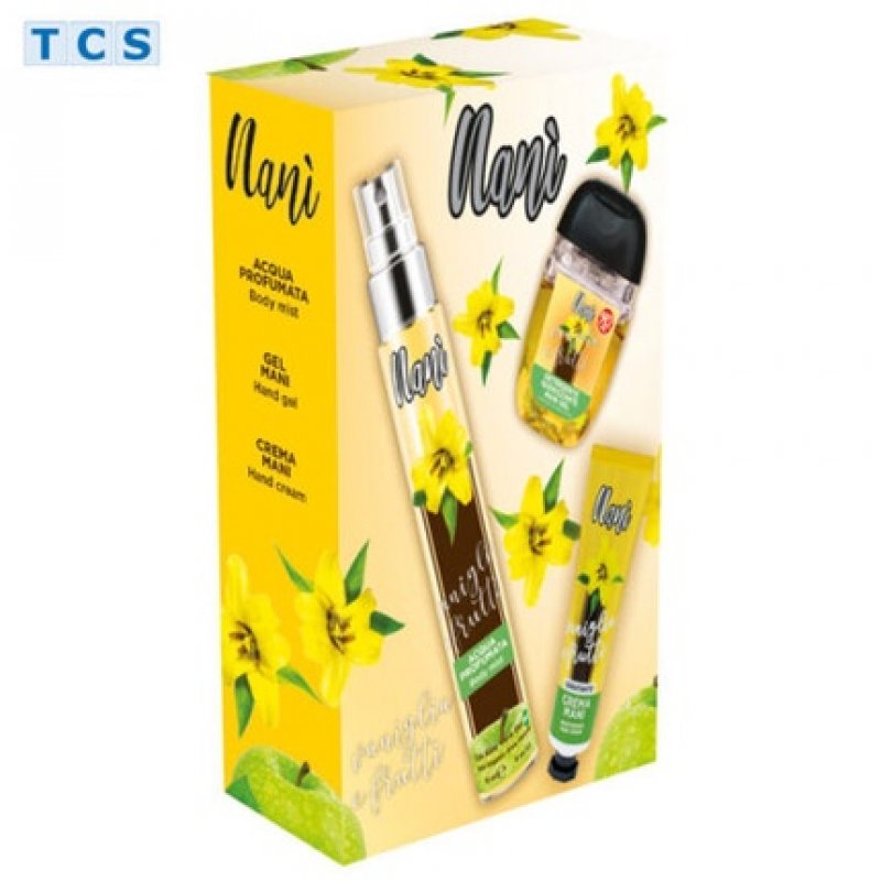 NANÍ VANIGLIA FRUTTA Gift Set Body Spray, Hand Gel & Hand Cream