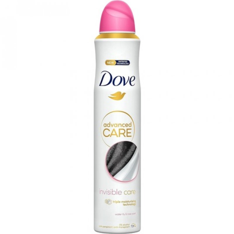 Dove Advanced Care Invisible Care Antiperspirant Deodorant with Triple Moisturizing Technology Spray 200ml Water Lily &