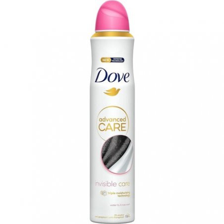 Dove Advanced Care Invisible Care Antiperspirant Deodorant with Triple Moisturizing Technology Spray 200ml Water Lily &