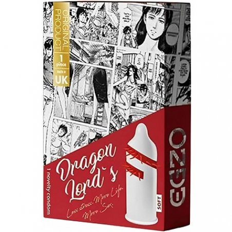 EGZO Cocky Friend CF-7 Soft Red Special Condom with Extremely Large Spikes 1