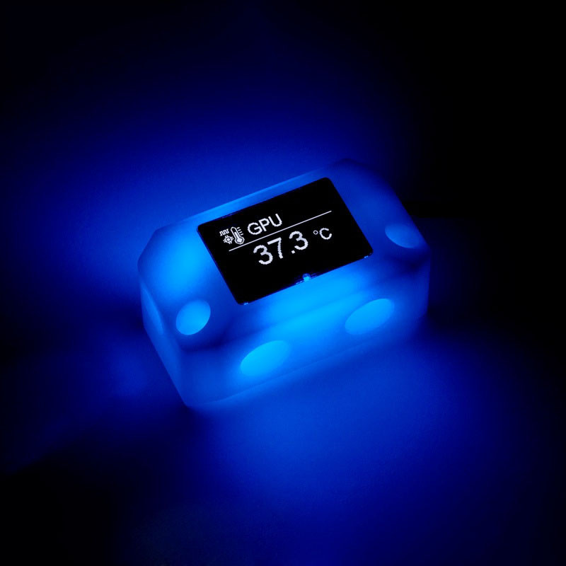 aqua computer compatible VISION Glow Anschlussterminal für kryographics