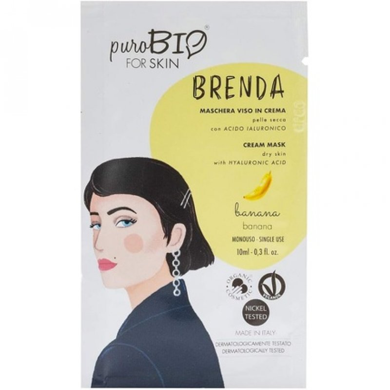 PuroBio Brenda Cream Face Mask for Dry Skin No. 02 Banana