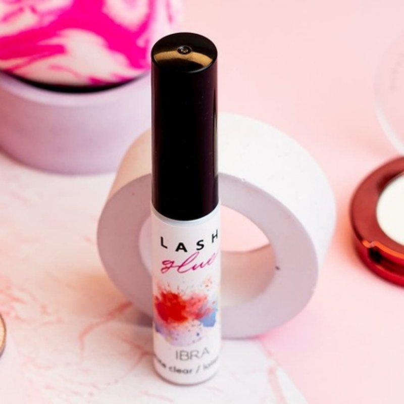 Ibra Eyelash Glue for Natural and Beautiful Lashes - Latex-Free and Safe for Eyes - Quick Drying 5m Tube
