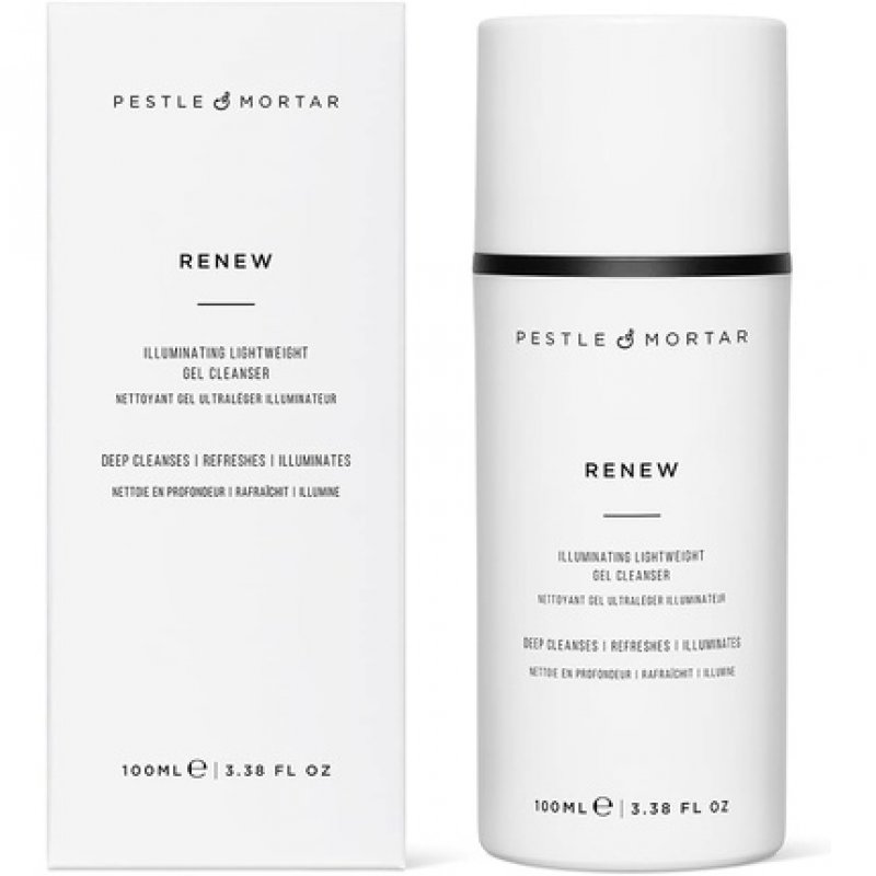 Pestle & Mortar Renew Gel Face Cleanser Non-Foaming Gentle Face Wash for Sensitive Skin 100ml