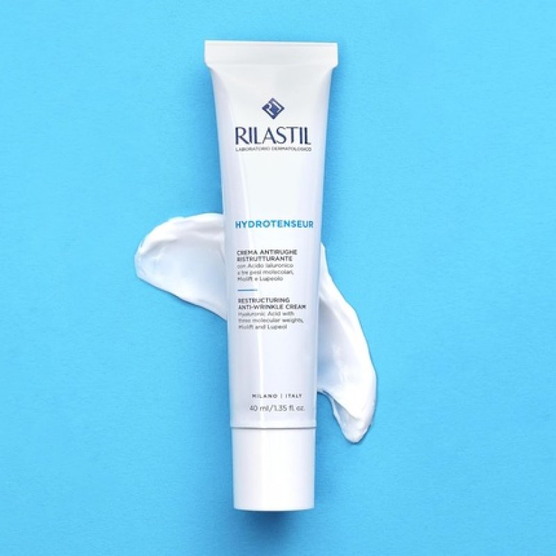 Rilastil Hydrotenseur Anti-Wrinkle Face Cream for Restoration Light Texture with Hyaluronic Acid 40ml