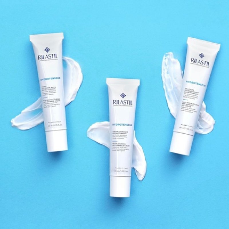 Rilastil Hydrotenseur Anti-Wrinkle Face Cream for Restoration Light Texture with Hyaluronic Acid 40ml