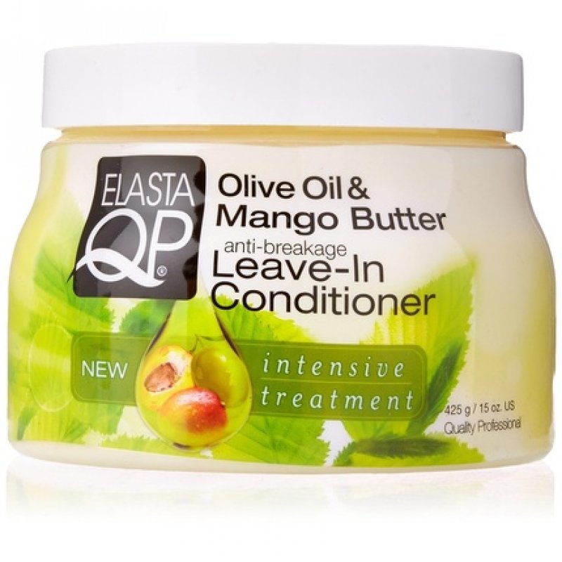 Elasta QP Olive Oil & Mango Butter Leave-In Conditioner 15oz - Pack of 3