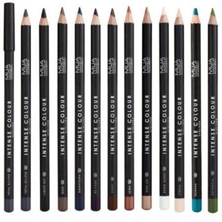 MUA Intensive Color Eyeliner Pencil Blue Black Brown Green White