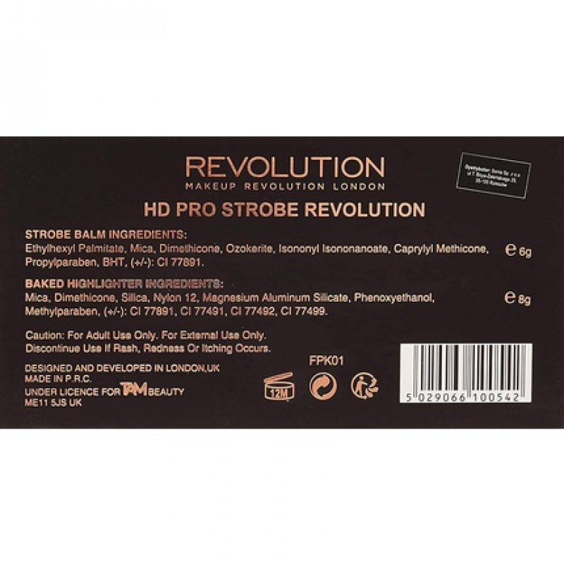 Makeup Revolution – Strobing Palette – Hd Pro Strobe Revolution