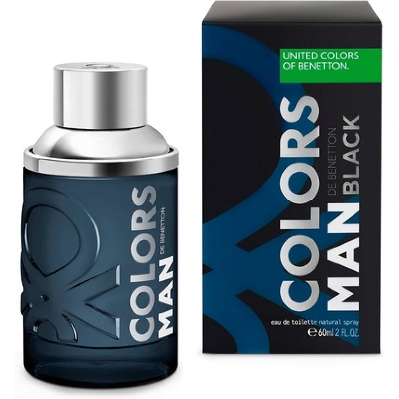 Benetton Black from United Colors Eau de Toilette for Men Long Lasting Casual and Modern Fragrance Amber Woody Lavender