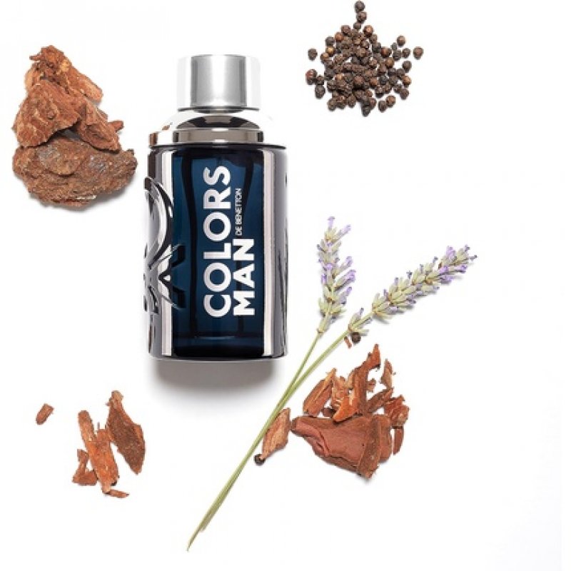 Benetton Black from United Colors Eau de Toilette for Men Long Lasting Casual and Modern Fragrance Amber Woody Lavender