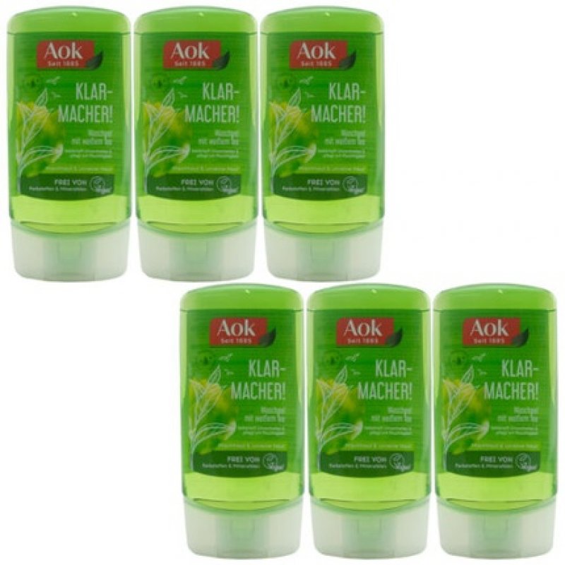 Aok Face Wash Gel 150ml for Combination and Oily Skin - Pack of 6