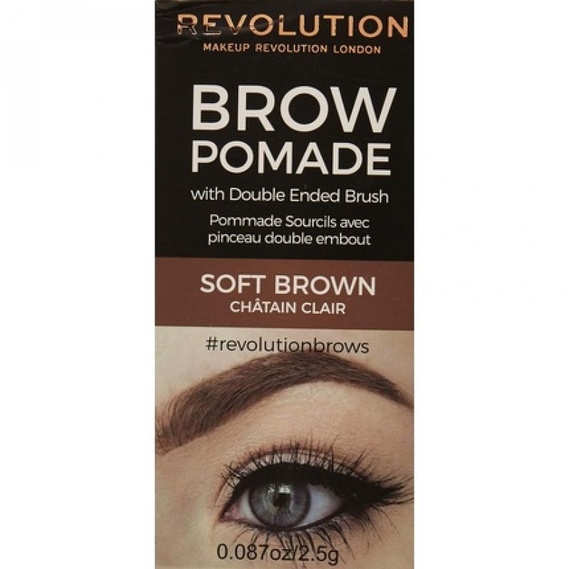 Makeup Revolution Brow Pomade Soft Brown 3g