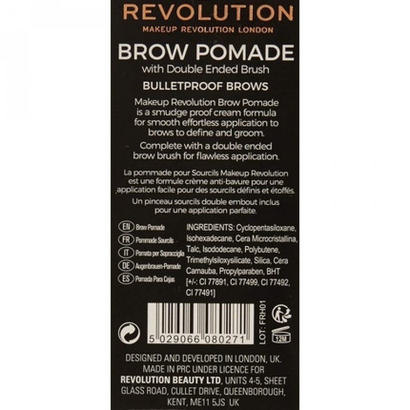 Makeup Revolution Brow Pomade Soft Brown 3g