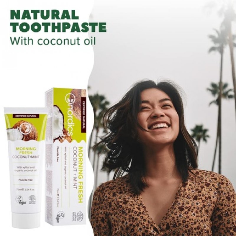 Morning Fresh Coconut Mint Toothpaste without Fluoride