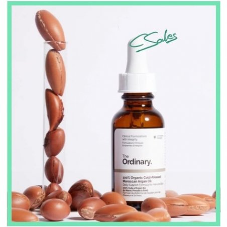 The Ordinary Cloud.Sales Cosmetics Original 100% Cold-Pressed Moroccan Argan Oil 30ml