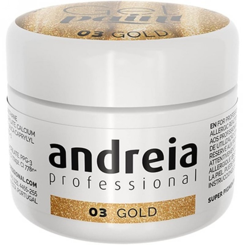 Andreia Professional Nail Art Design Gel Paint Pots Highly Pigmented Intense Colour No Flow High Viscosity UV Gel Paint