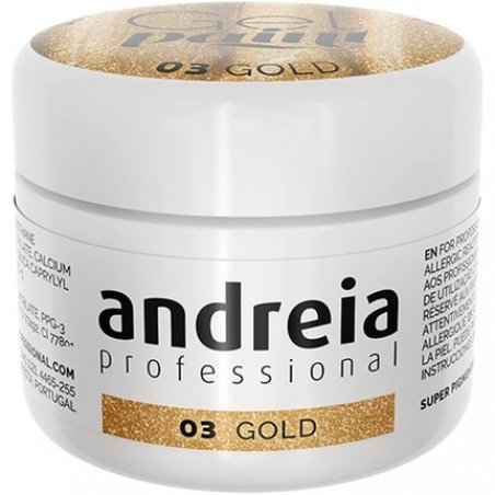 Andreia Professional Nail Art Design Gel Paint Pots Highly Pigmented Intense Colour No Flow High Viscosity UV Gel Paint