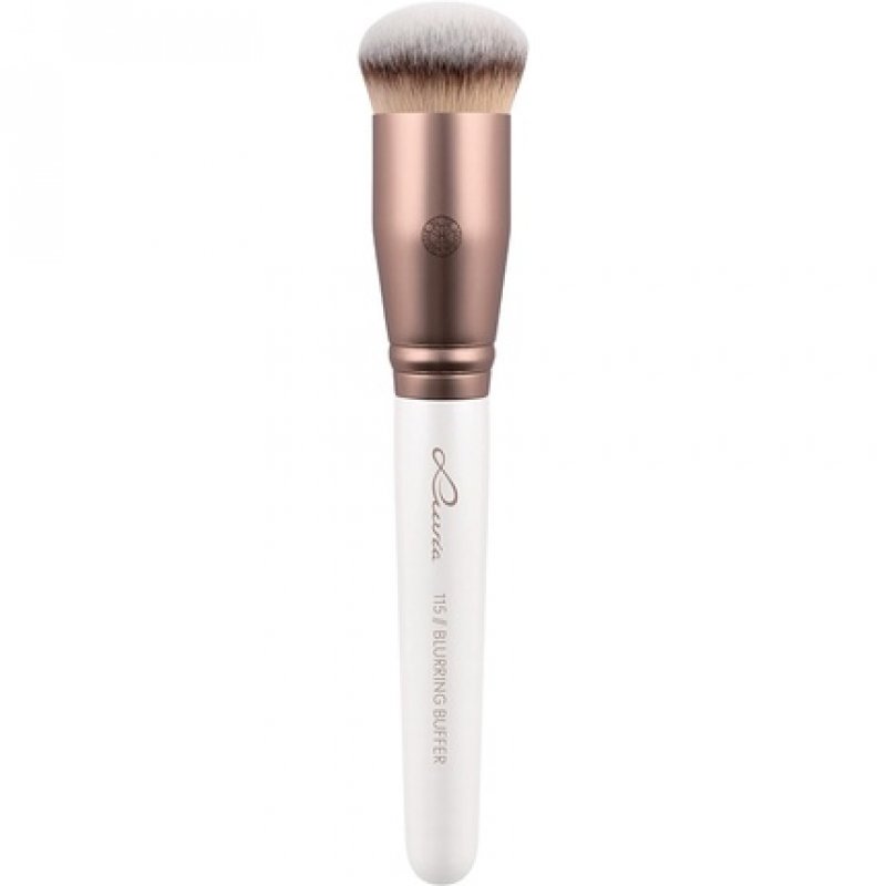 Luvia Blurring Buffer Foundation Makeup Brush for Light and Even Blending Vegan Cosmetic Brush Pearl/Coffee