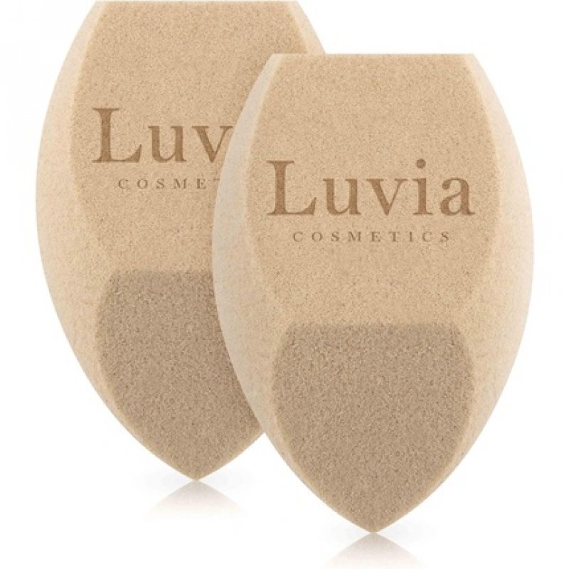 Makeup Sponge Set with Precious Tea Luvia Cosmetics Diamond Shape