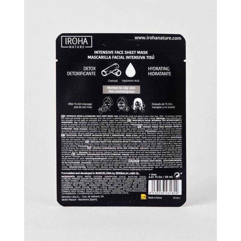Iroha Nature Detox and Moisturizing Charcoal Mask