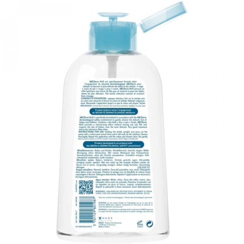 Bioderma Abcderm H2O Micellar Water Inverted Pump 1L