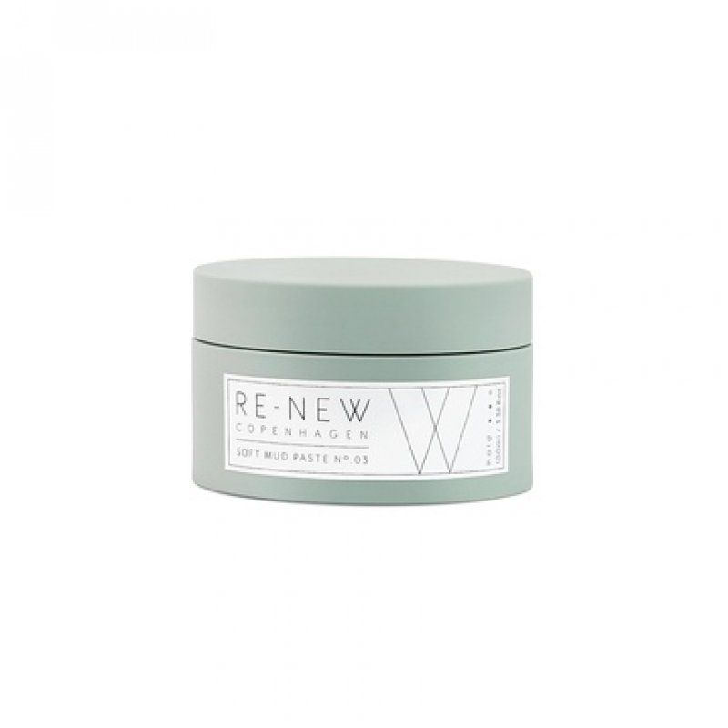 Re-New Copenhagen Mud Paste Hair Wax 100ml Vegan Hair Styling Wax for Men and Women