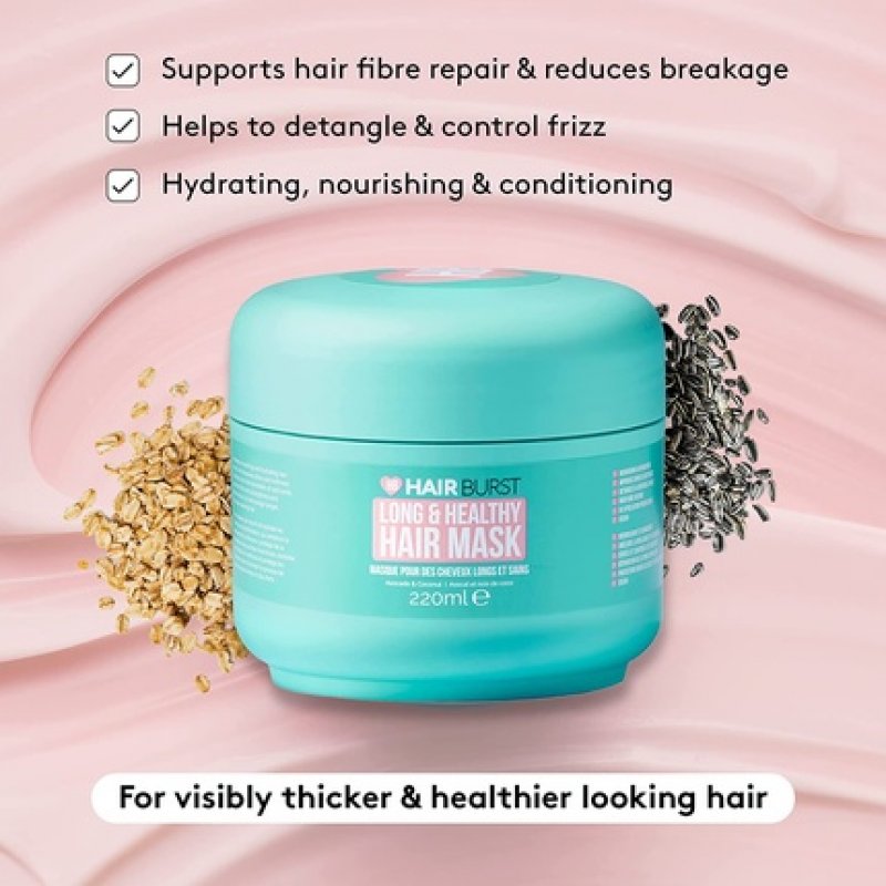 Hair Burst Hydrating Hair Mask with Avocado Oil, Coconut & Black Oat Extract 220ml