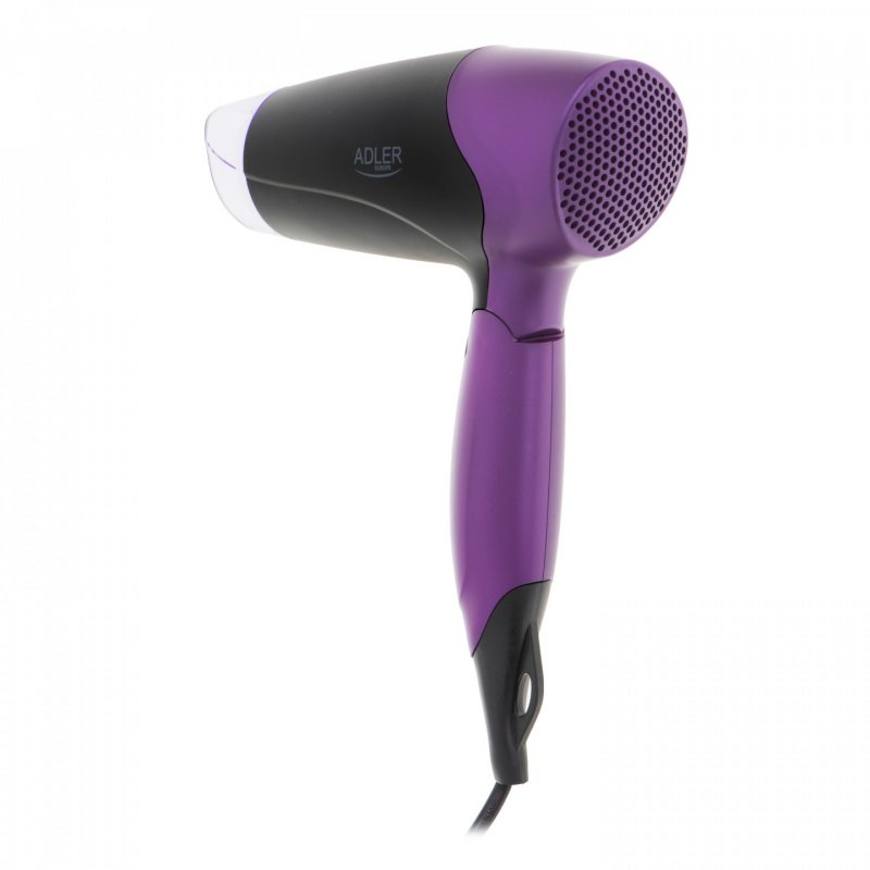 Adler AD 2260 Hair Dryer 1600W 18x12cm Black/Purple with 170cm Cable and Concentrator Nozzle