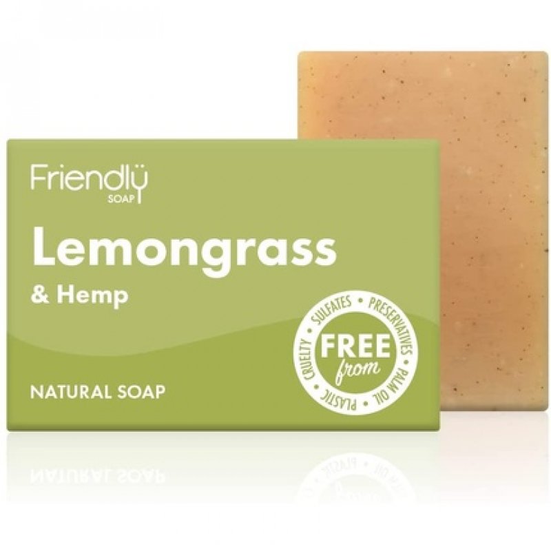 Friendly Soap Lemongrass & Hemp Soap 95g
