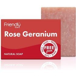 Friendly Soap Handmade Natural Rose Geranium Soap 95g