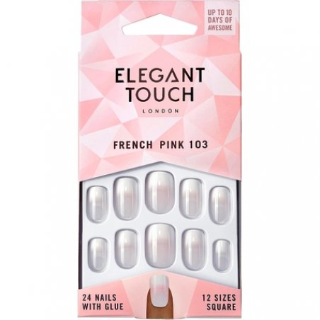 Elegant Touch French Nails 103 French Pink 24 Count