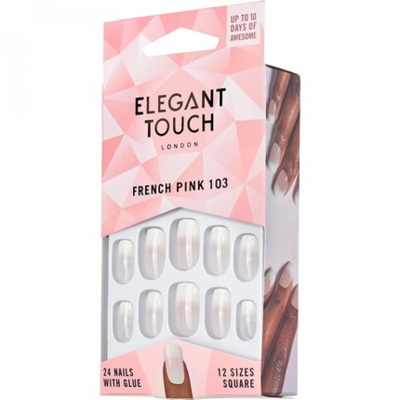 Elegant Touch French Nails 103 French Pink 24 Count