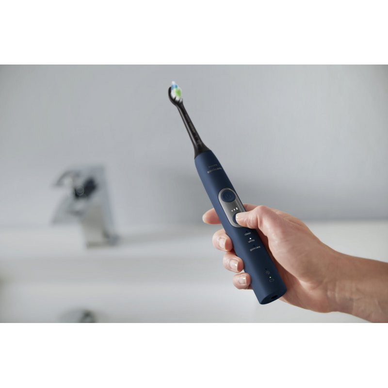 Philips Sonicare Built-in Pressure Sensor Sonic Electric Toothbrush Navy Blue Black