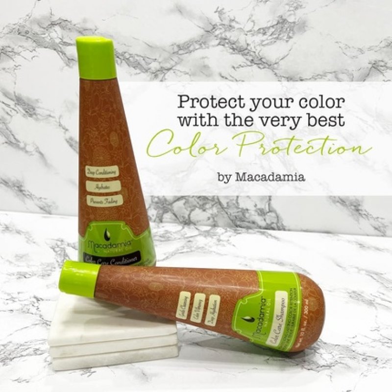 Macadamia Color Care Shampoo 300ml with Hydrolyzed Quinoa, Macadamia Oil, Argan Oil for Color Retention, Shine, and