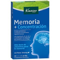Kneipp Memory and Concentration 30 Capsules