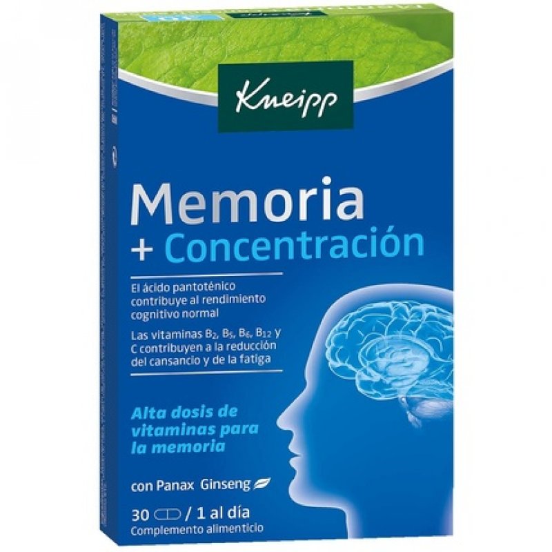 Kneipp Memory and Concentration 30 Capsules