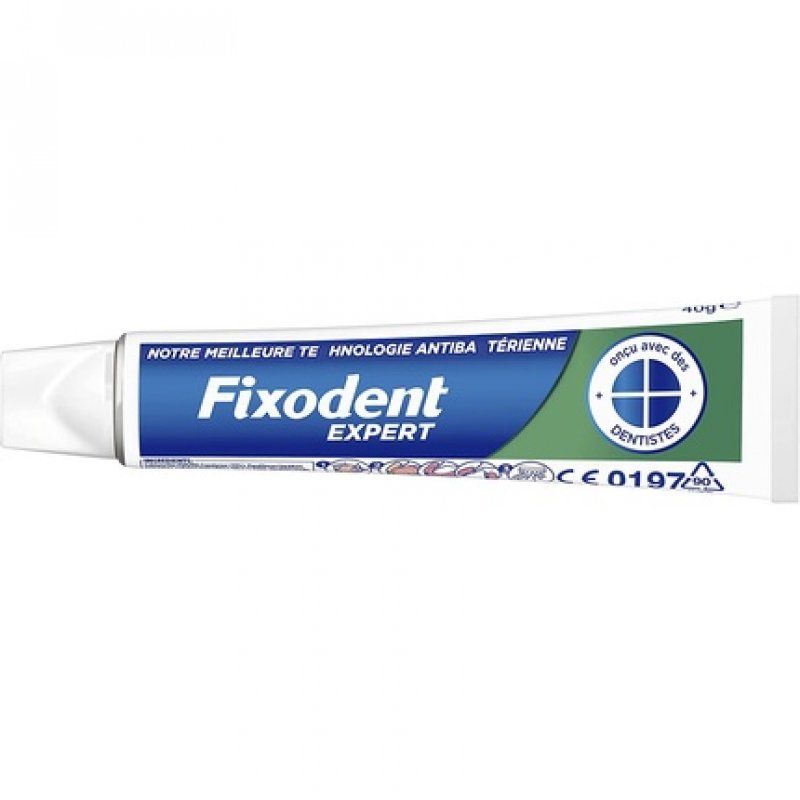 Fixodent Expert Antibacterial Denture Adhesive Cream with Best Technology 40g