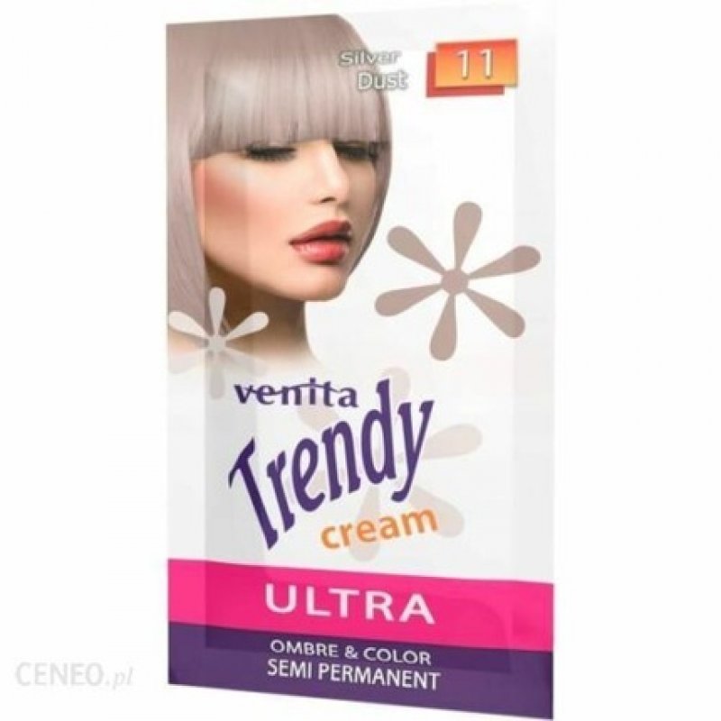 Venita Semipermanent Cream Hair Color Toner Trends Bag 11 Silver Dust