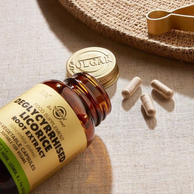 Solgar Deglycyrrhised Licorice Root Extract Vegetable Capsules Botanical Extract Antioxidant and Anti-Inflammatory