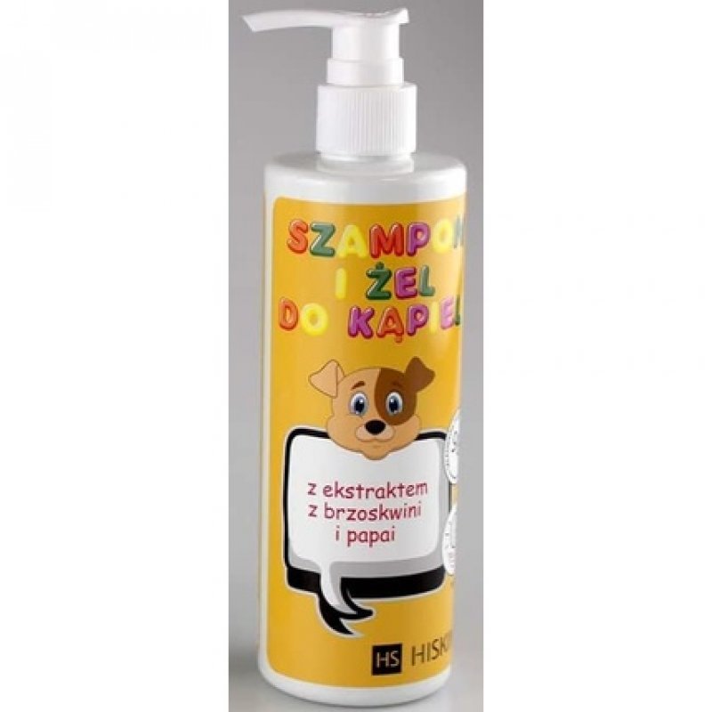 Kids 2in1 Body Wash and Shampoo 280ml Peach and Papaya Extract