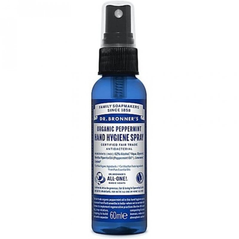 Dr. Bronner's Peppermint Hand Hygiene Sanitizer Spray 59ml