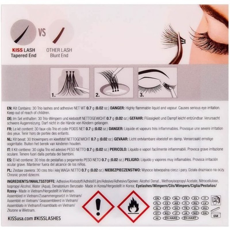 Haute Couture Kiss Trio Lashes Adhesive Classy