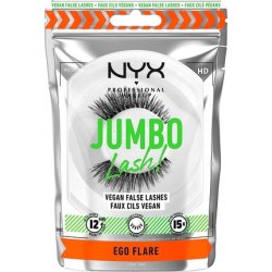 NYX Professional Makeup False Lashes Jumbo Lash! Ego Flare 05 - Vegan - Invisible Bands - Long-lasting 12h Wear