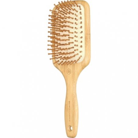 Olivia Garden Bamboo Touch Brush Eco-conscious Bamboo Detangle Massage Hair Brush Size L Beige/Brown