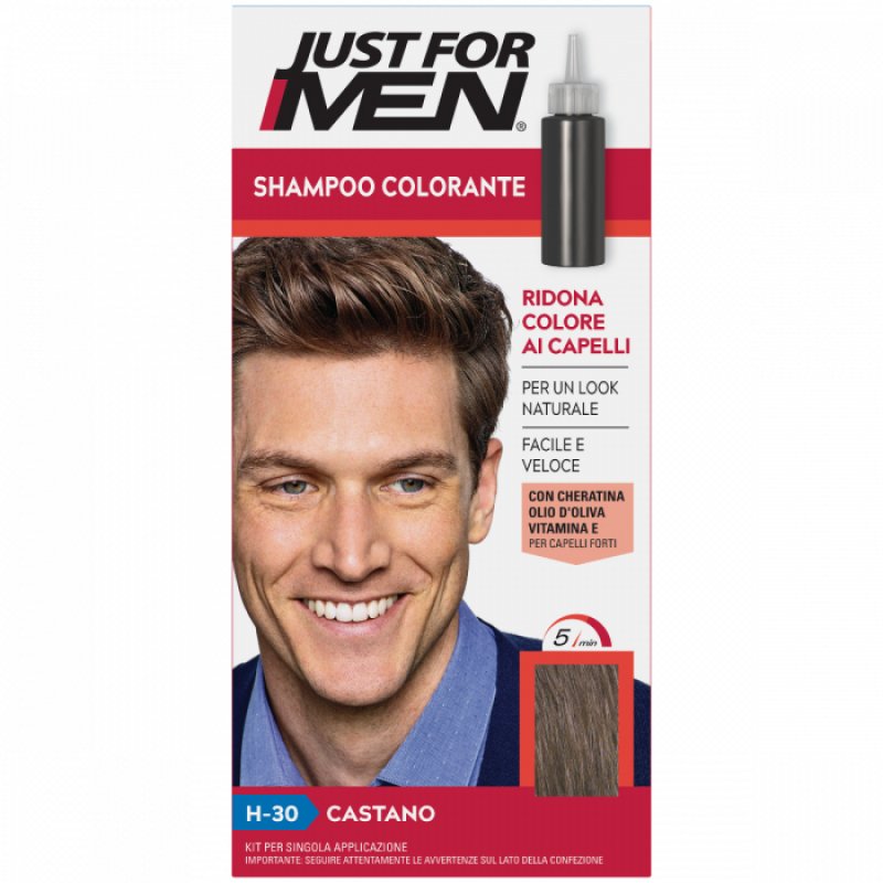 Just For Men Shampoo-in Color H-30 Light-Medium Brown