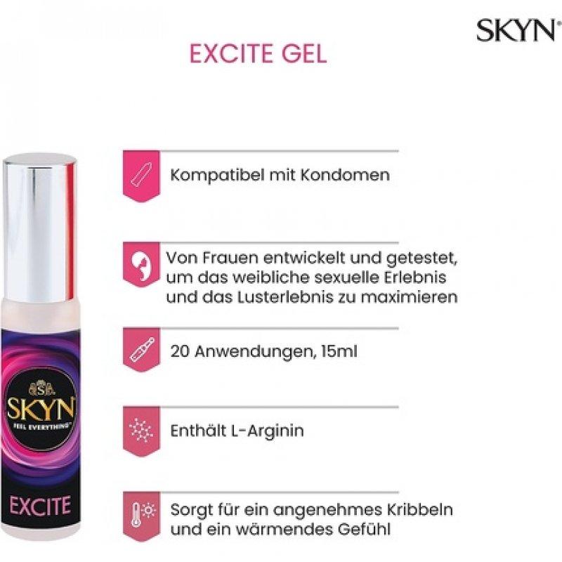 Manix SKYN Excite Orgasmic Gel for Her 15ml Black