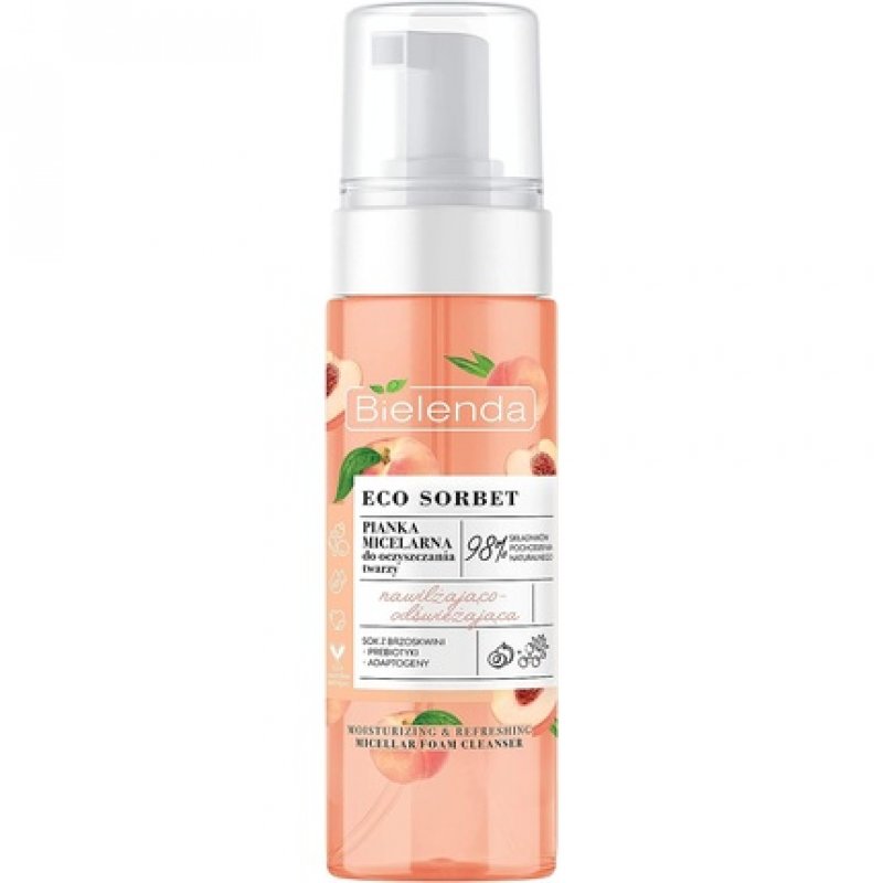 ECO SORBET Peach Micellar Foam Moisturizing 150ml