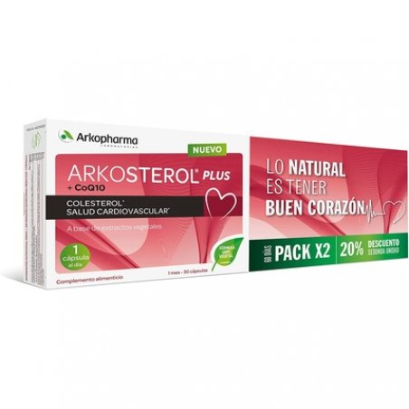 Arkopharma Arkosterol Plus Red Yeast Rice Q10 Natural Solution for Cholesterol Control 60 Capsules