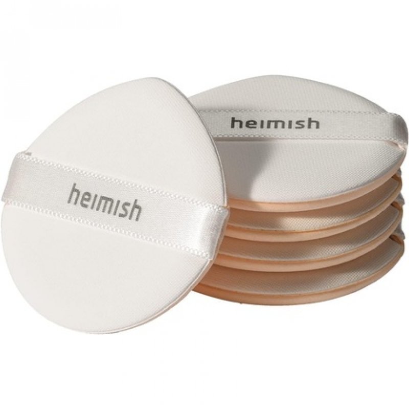 Heimish Artless Rubycell Puff 5 pcs Soft Cushion Puff Foundation Makeup Tool Angled Design Wet and Dry Use